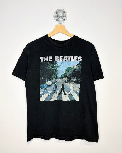 The Beatles Abbey Road Faded Black Tee Shirt