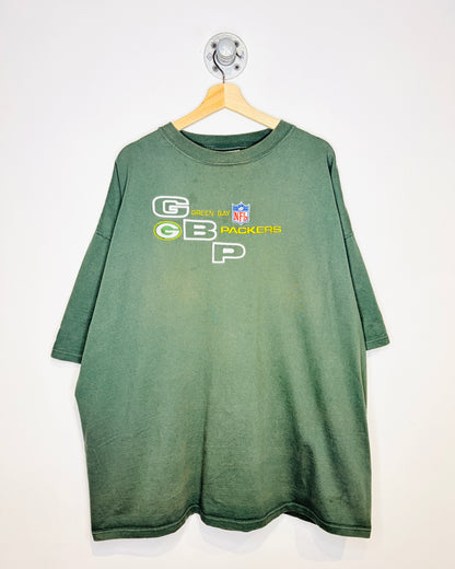Vintage 90s Green Bay Packers Puma Green Tee Shirt