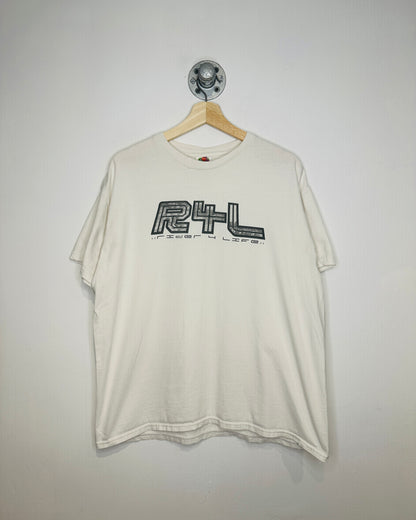 Vintage 2000s Rider 4 Life MX Rider Cream Tee Shirt
