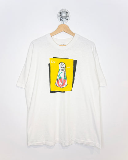 Vintage 90s Austin Grill White Tee Shirt