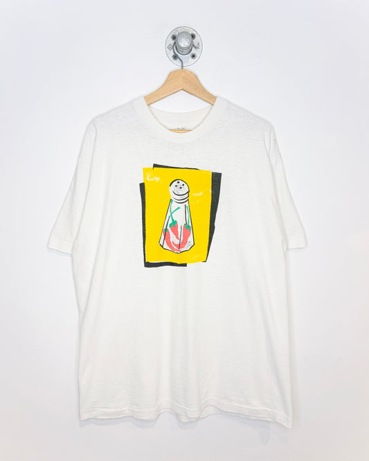 Vintage 90s Austin Grill White Tee Shirt
