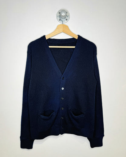 Vintage 90s Navy Knit Cardigan