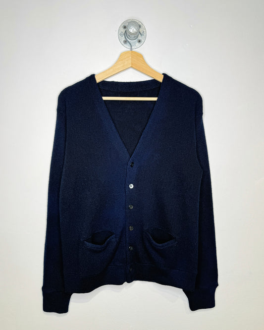 Vintage 90s Navy Knit Cardigan