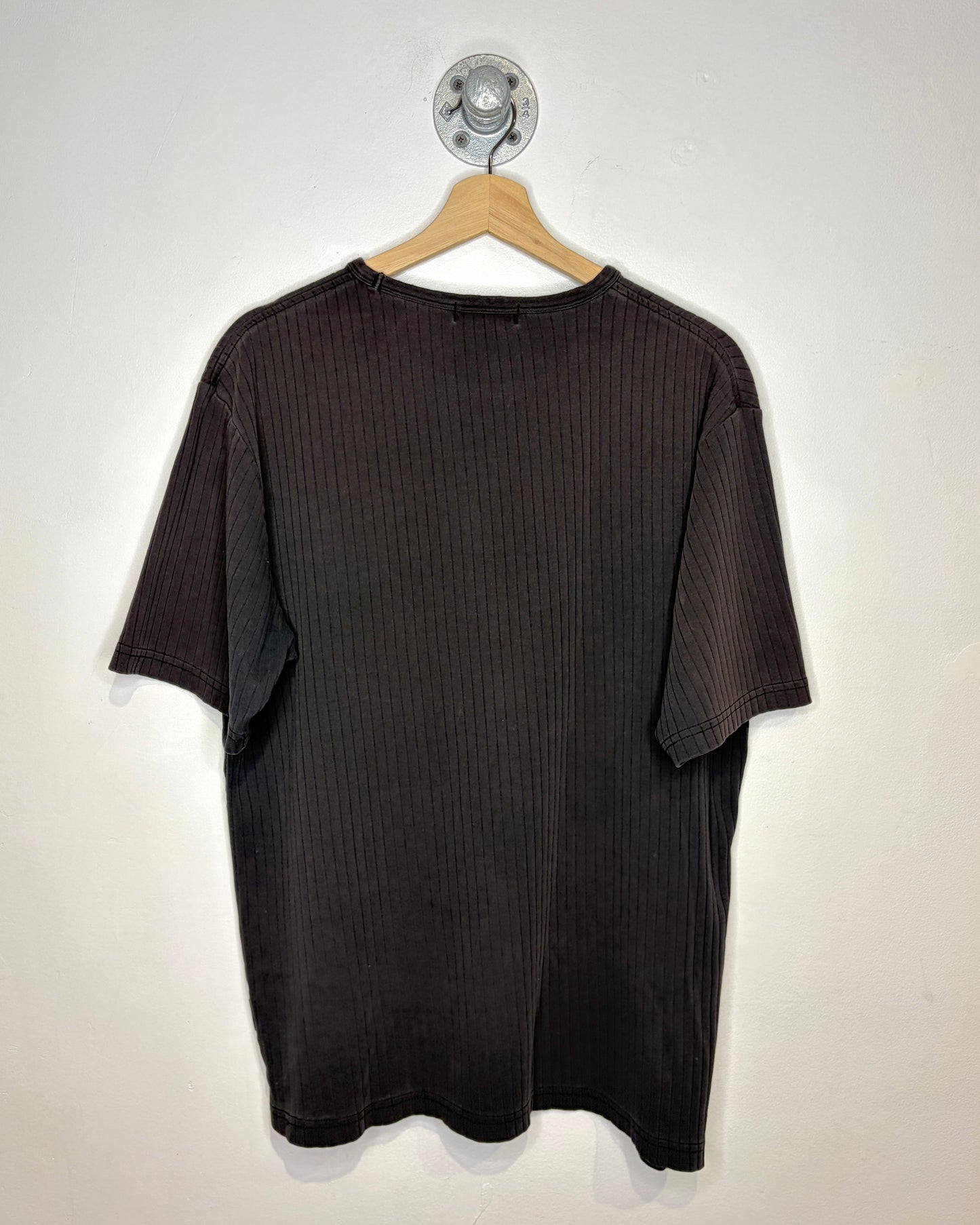 2009 Nautica Baltimore Ravens Ribbed Black Tee Shirt
