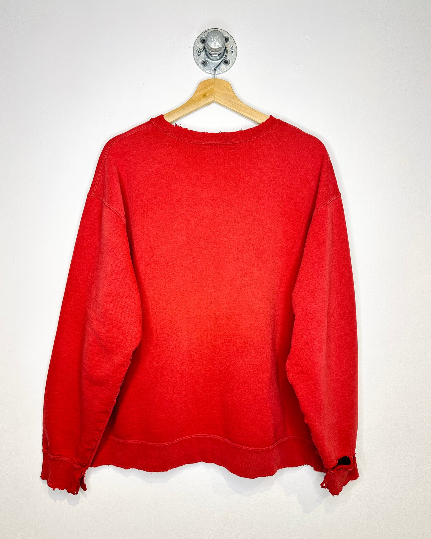 Vintage 90s Wind River Distressed Red Crewneck Sweatshirt