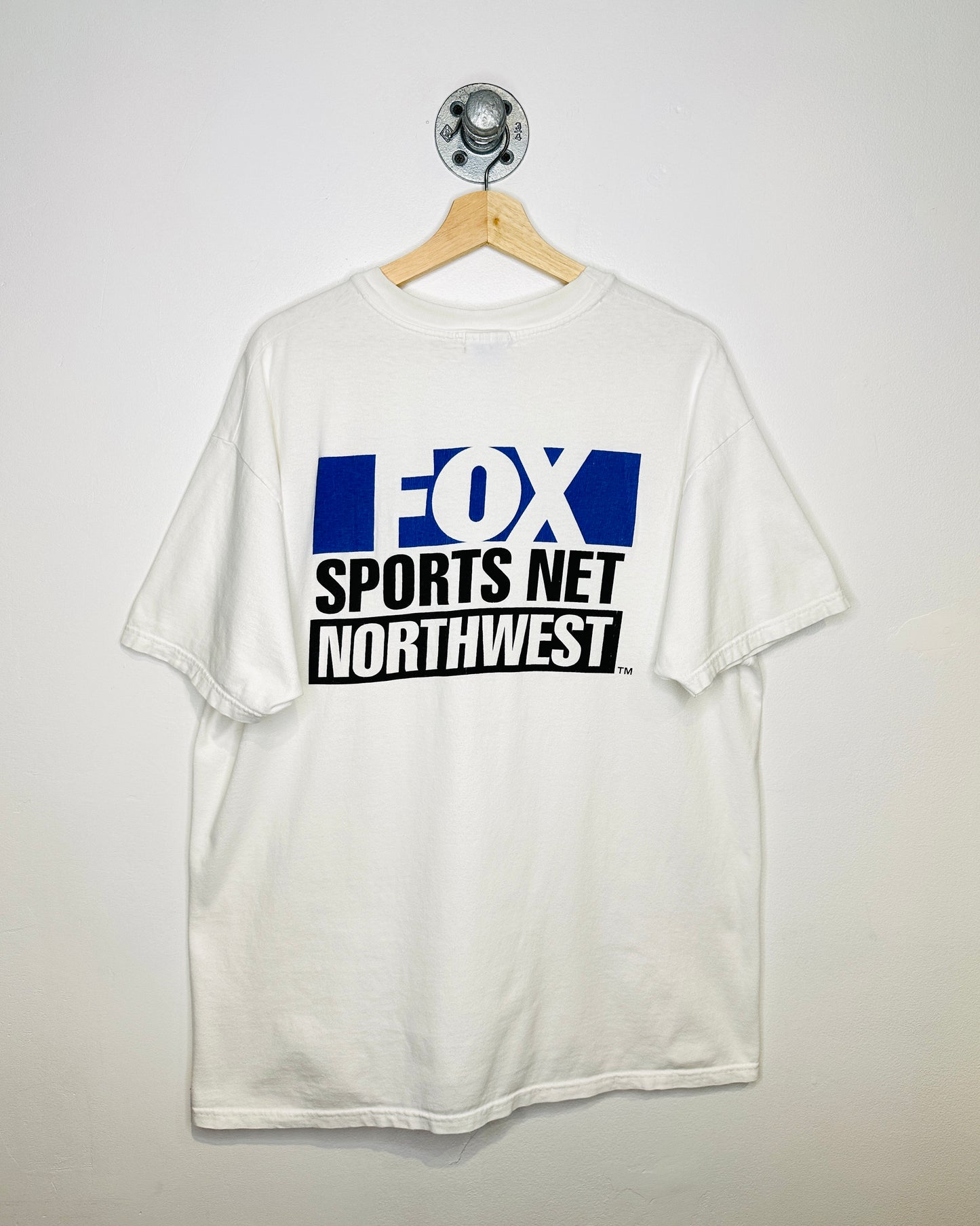 Vintage Fox Sportsnet Northwest White Tee Shirt