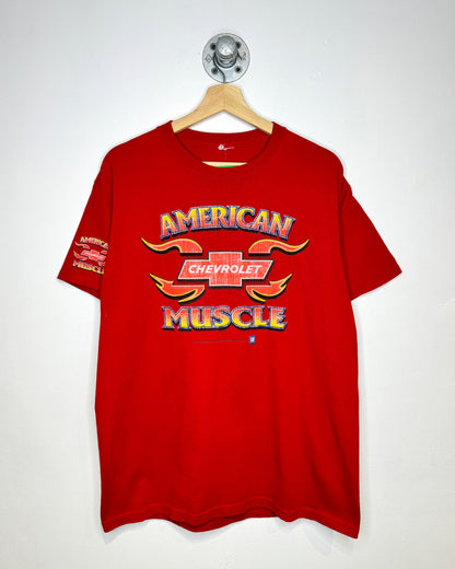 2000s Chevy American Muscle Red Tee Shirt