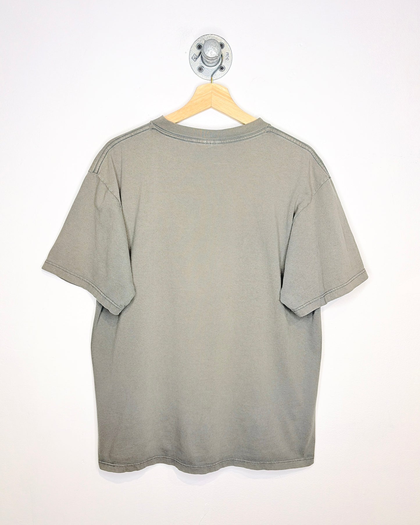Vintage 90s Penmans Blank Faded Dark Grey Tee Shirt