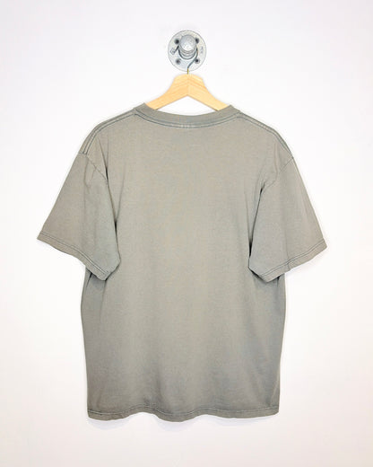 Vintage 90s Penmans Blank Faded Dark Grey Tee Shirt