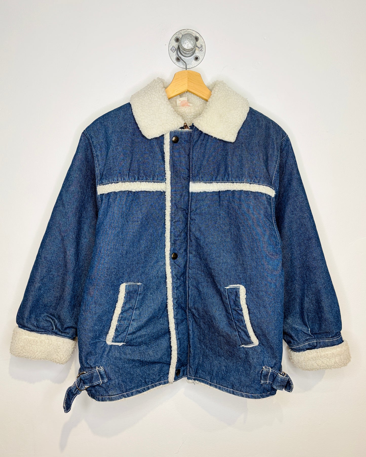 Vintage 70s Shellmark Canadian Made Sherpa Denim Jacket