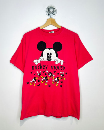 Vintage 90s Mickey Mouse Disney Pink Tee Shirt