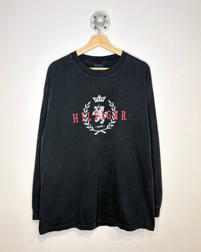 2000’s Tommy Hilfiger Crest Black Long Sleeve Shirt
