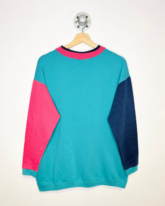 Vintage 1990s Tri-Tone Continental Athletique Crewneck Sweatshirt