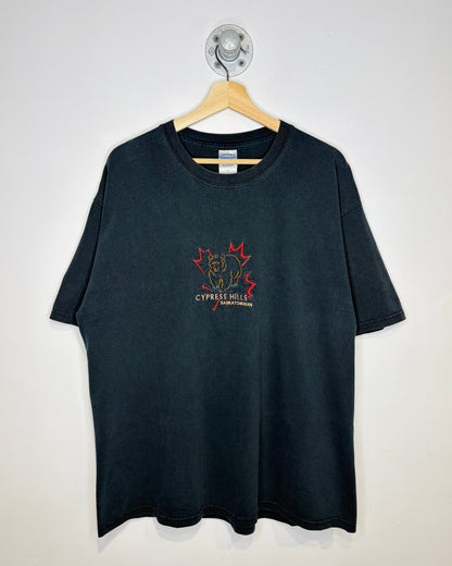 Vintage Cypress Hills Saskatchewan Faded Black Tee Shirt