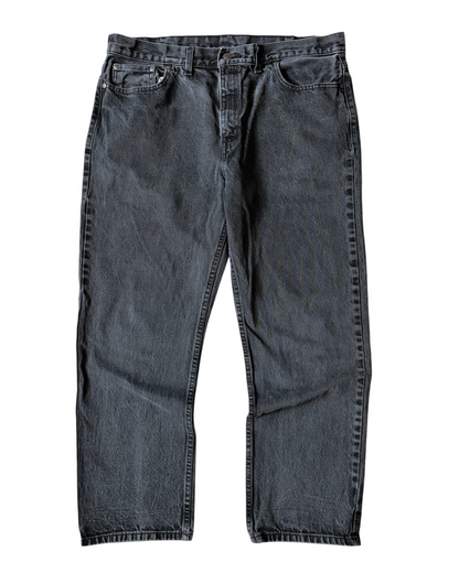 Vintage Faded Glory Relaxed Fit Faded Black Jeans