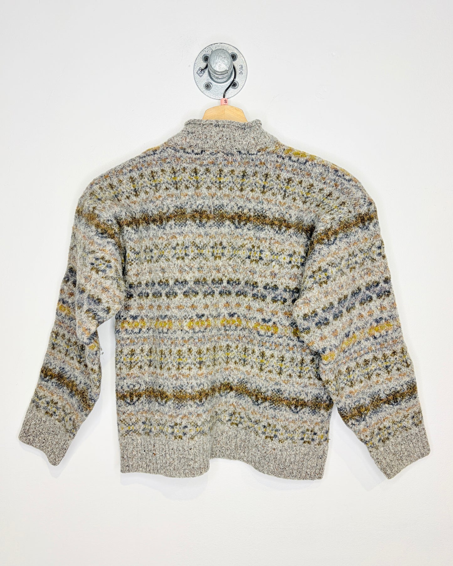 Vintage 1970s Nor’ Easterly Tradition Wool Mock Neck Sweater