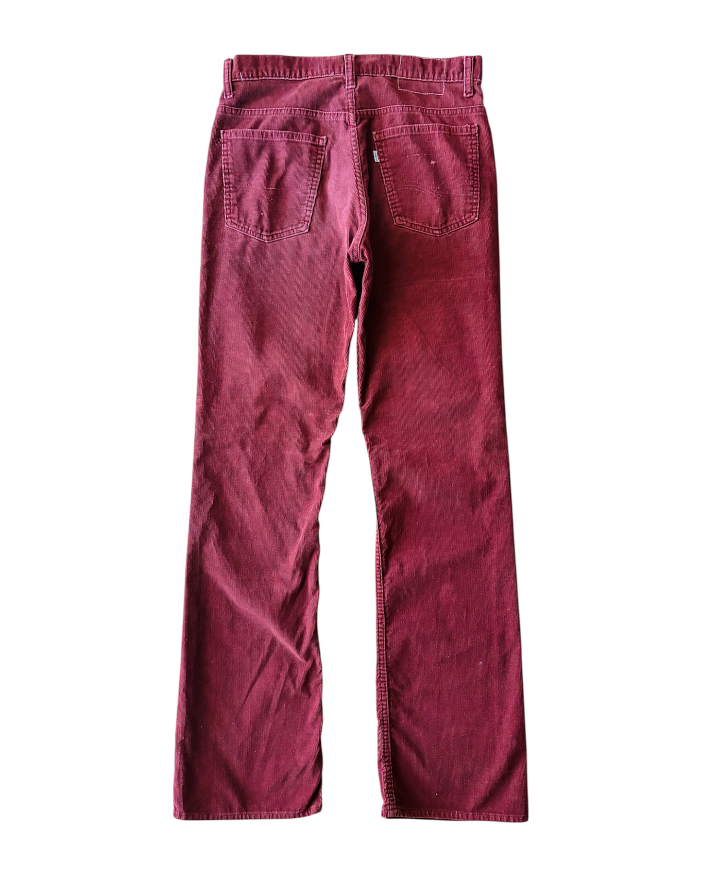 Vintage 70s Levi’s 517 White Tab Red Bootcut Corduroy Pants