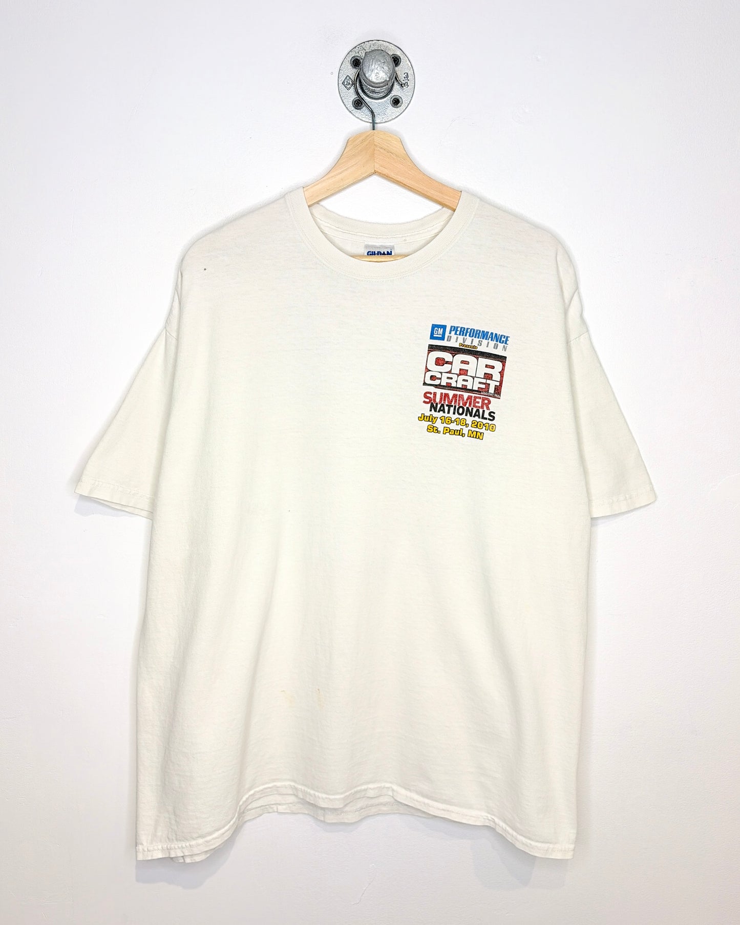 2010 Carcraft Summer Nationals White Tee Shirt