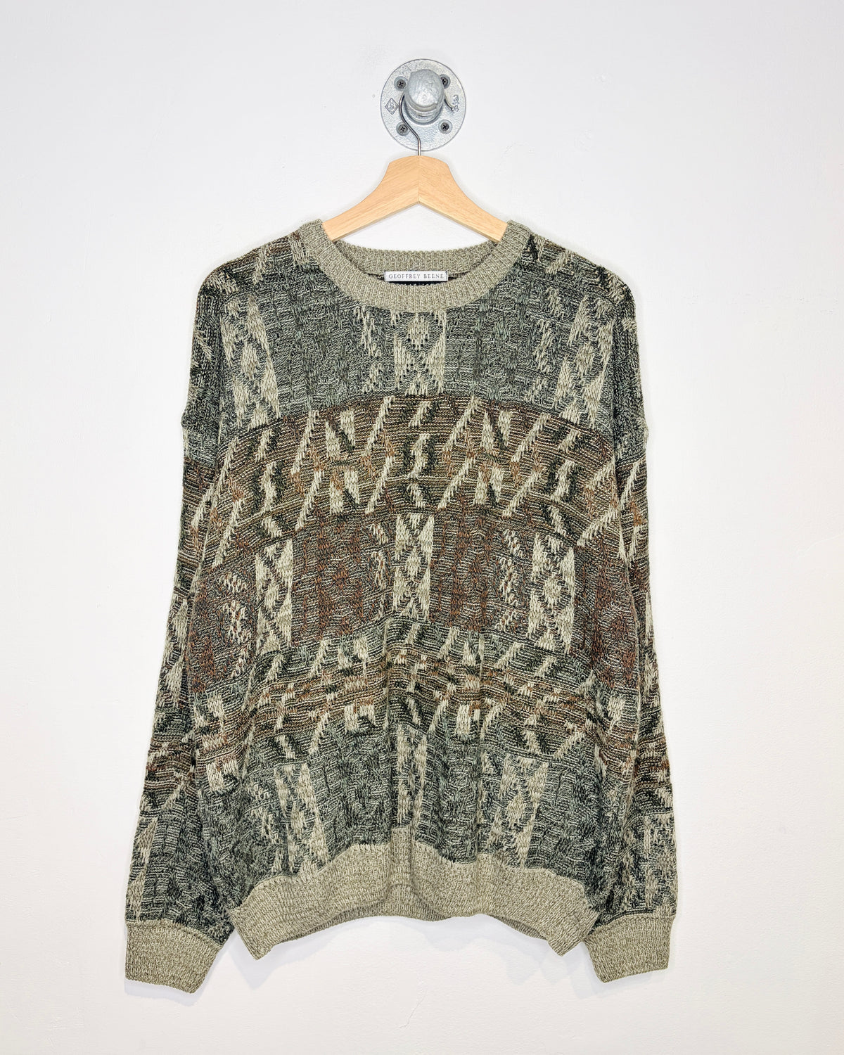 Vintage Geoffrey Beene Earth Tone Sweater