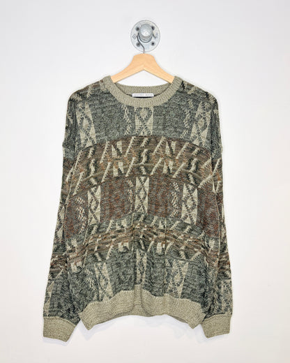 Vintage Geoffrey Beene Earth Tone Sweater