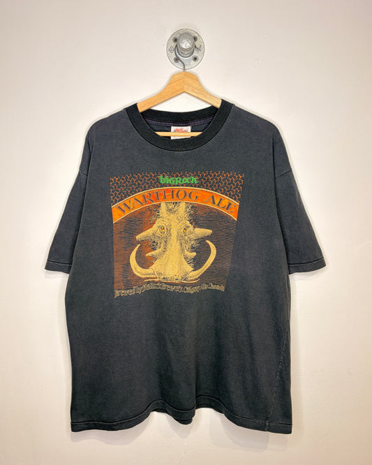 Vintage 90s Big Rock Brewery Calgary Faded Black Tee Shirt