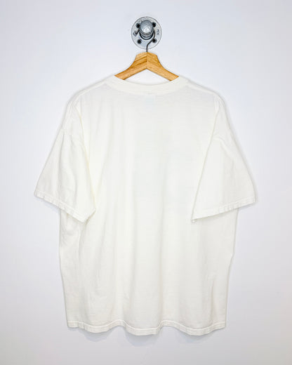 Vintage 1990s Fighting Irish Leprechaun White Tee Shirt