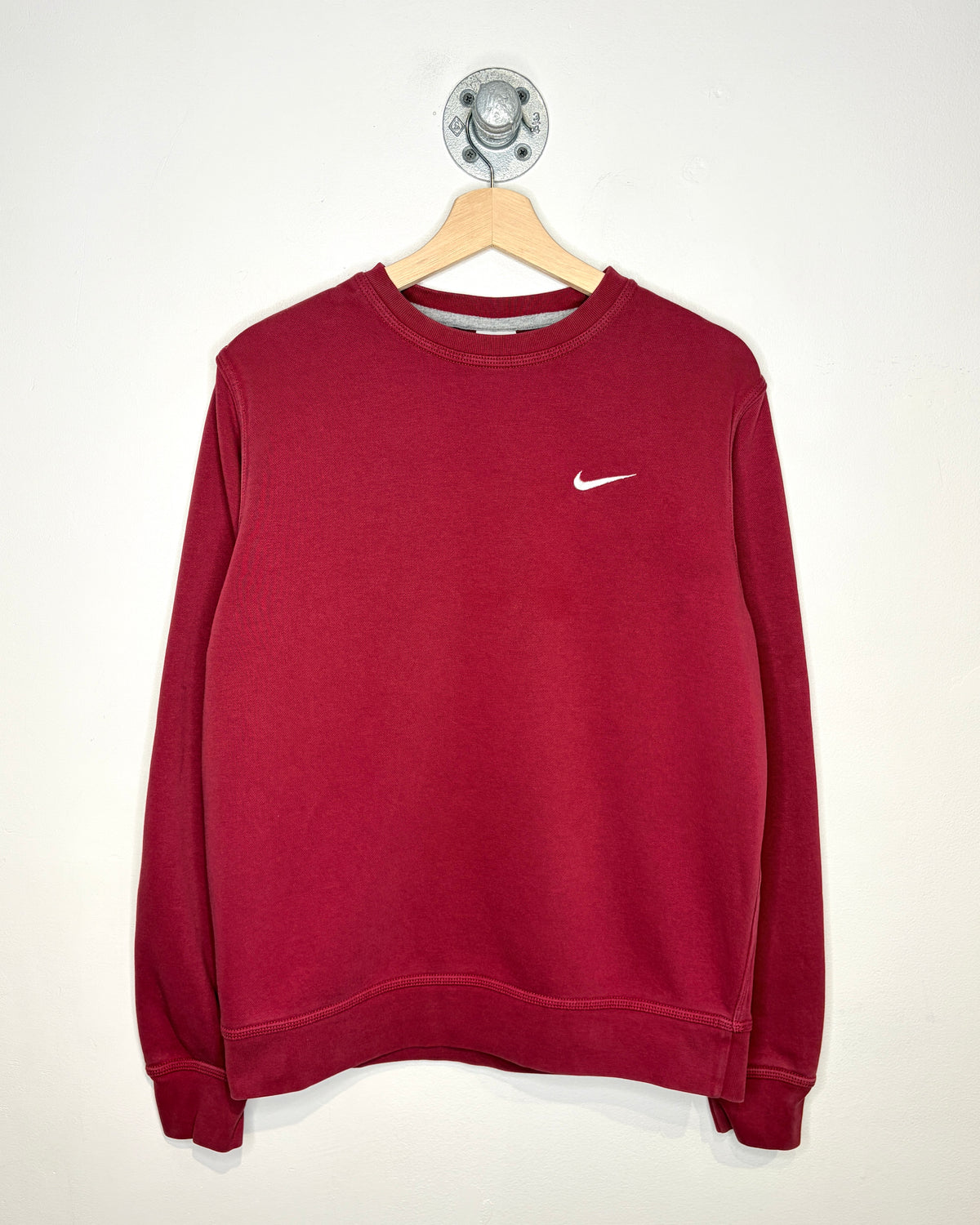 Nike Swoosh Wine Red Crewneck Sweatshirt