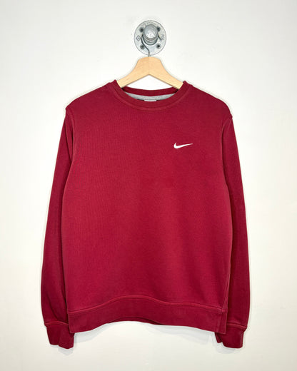 Nike Swoosh Wine Red Crewneck Sweatshirt
