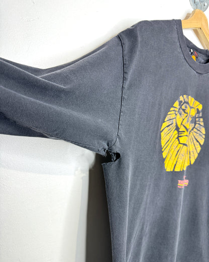 Vintage Disney The Lion King Faded Black Longsleeve Shirt