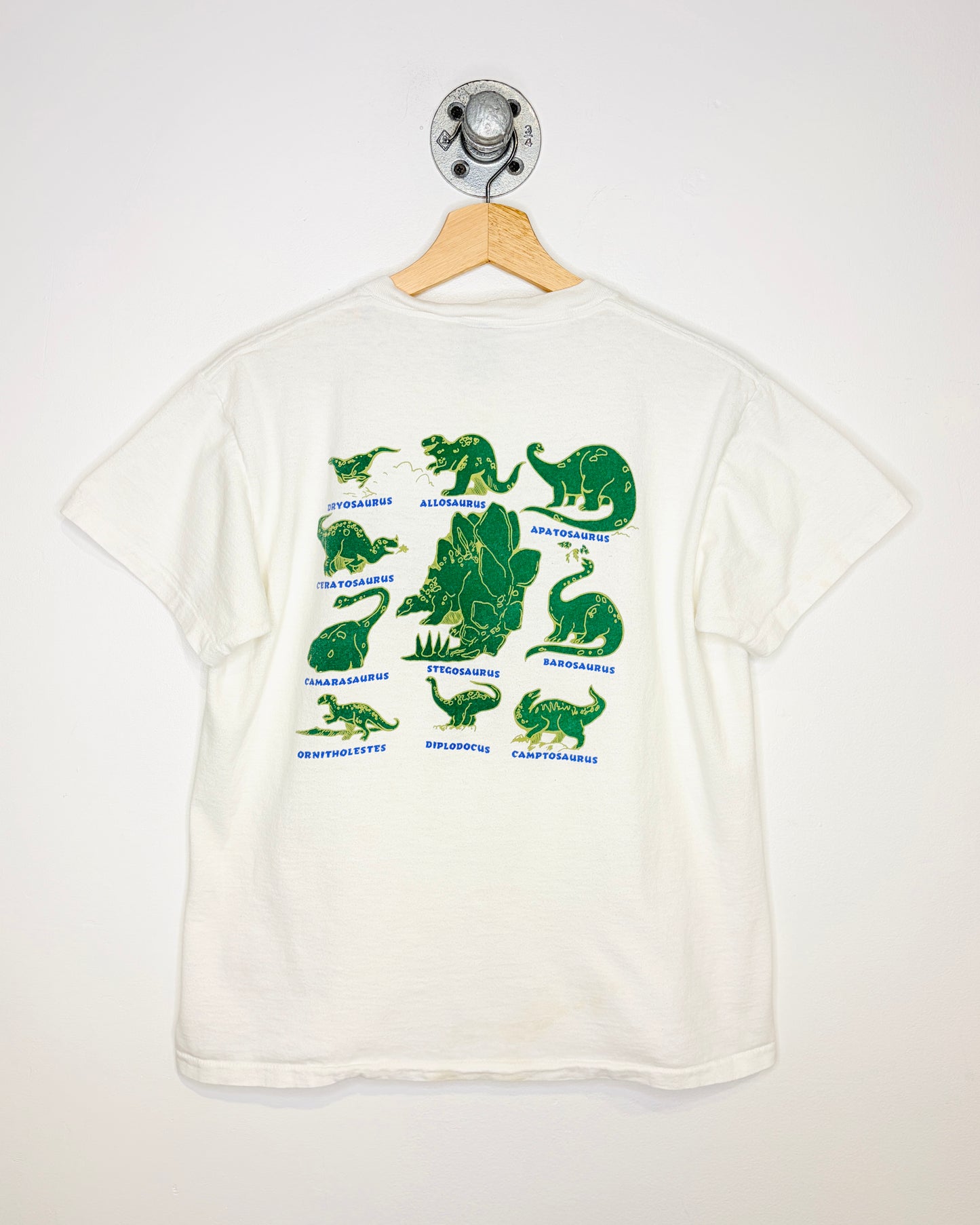 Vintage 1980s Dem Bones Vernal Utah White Tee Shirt