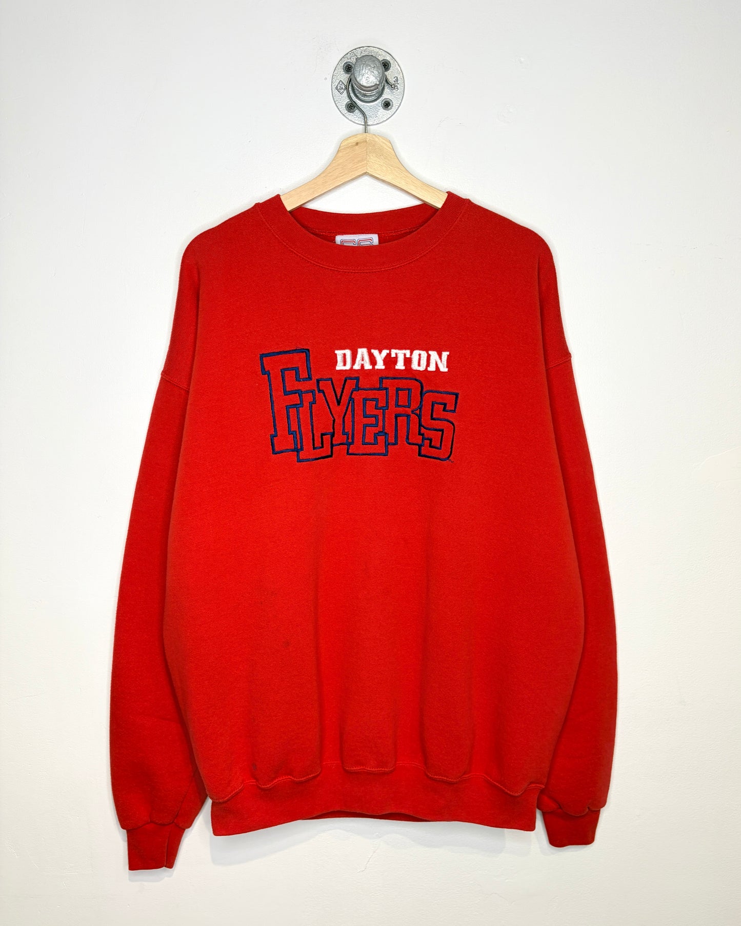 Vintage 90s Dayton Flyers Red Crewneck Sweatshirt