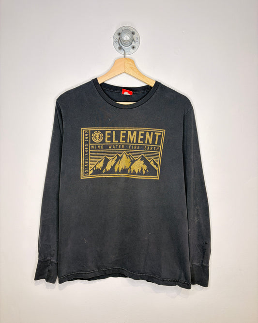 2000s Element Skateboards Black Longsleeve Shirt