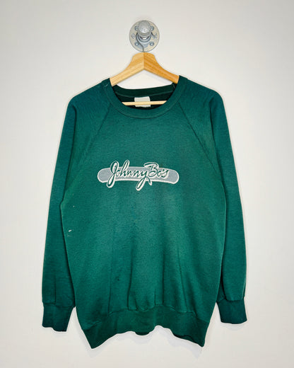 Vintage 90s Johnny Bo’s Green Raglan Crewneck Sweatshirt