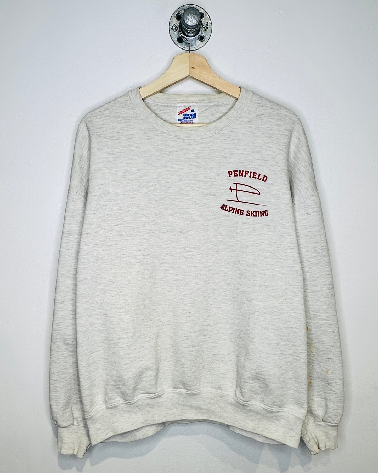 Vintage 90s Penfield Alpine Skiing Grey Crewneck Sweatshirt