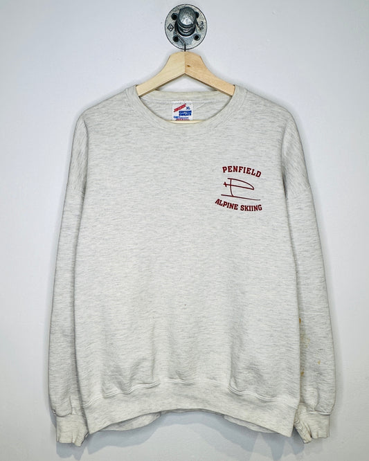 Vintage 90s Penfield Alpine Skiing Grey Crewneck Sweatshirt