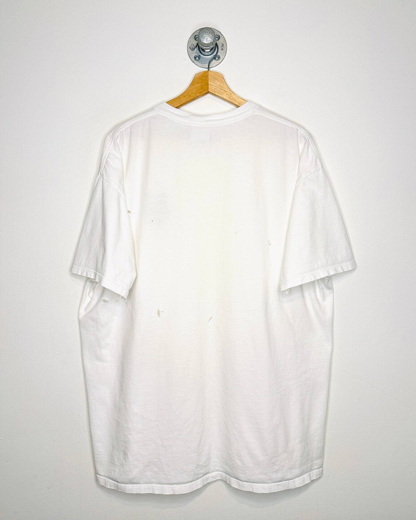 Vintage 90s Disney Goofy Cowboy Distressed White Tee Shirt