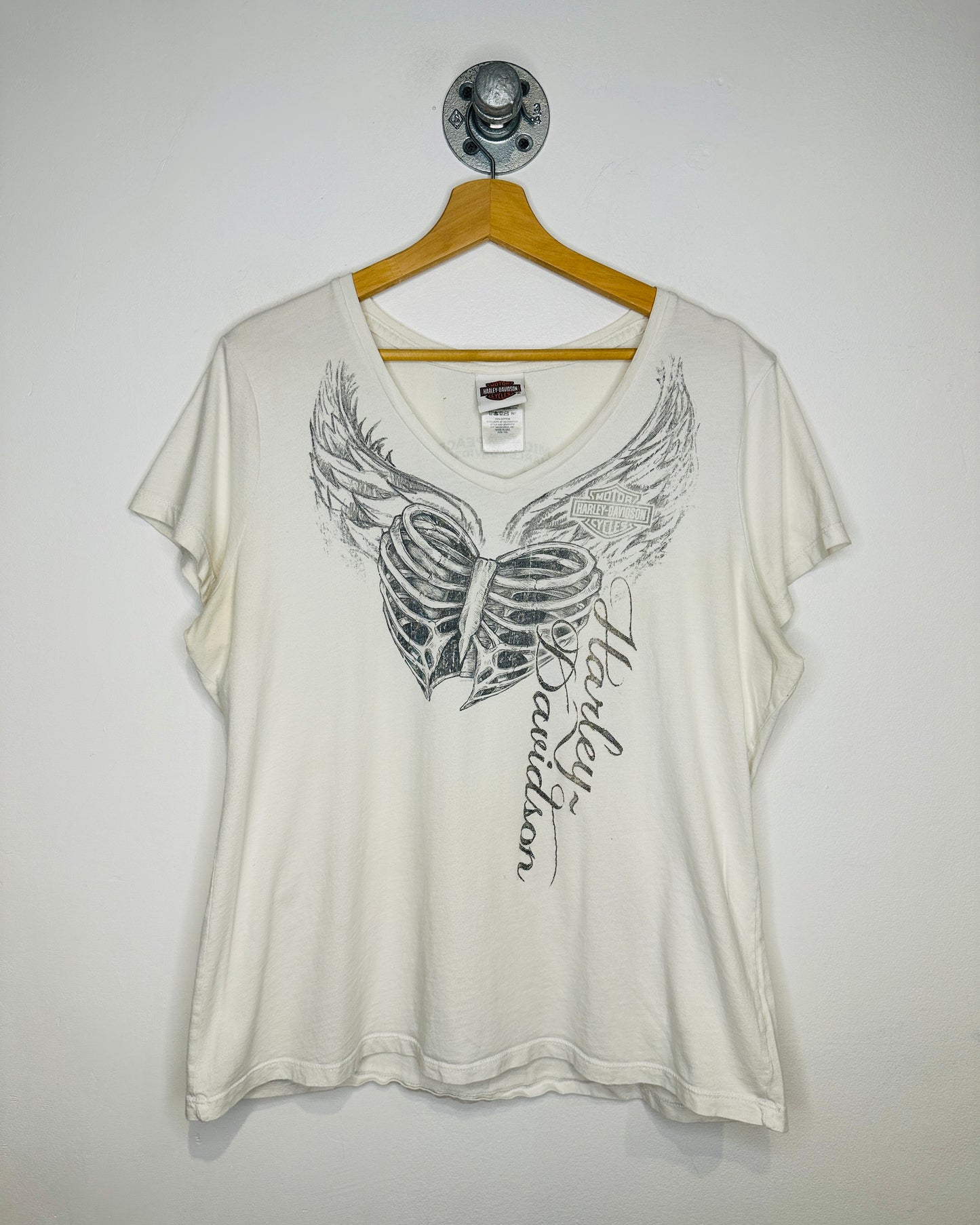 Harley Davidson Peace Country White Women’s Tee Shirt