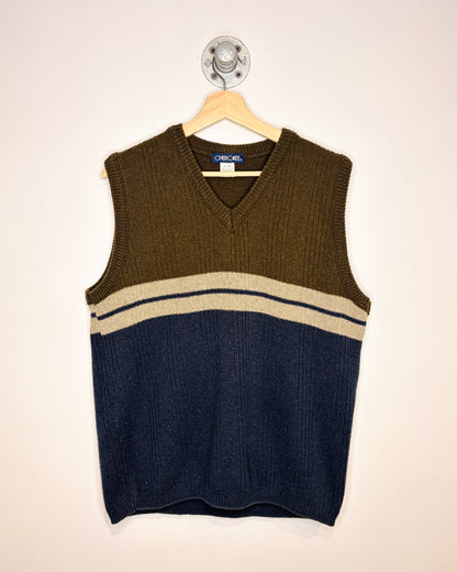 Vintage Boxy Cherokee Earth Tone V-Neck Sweater Vest