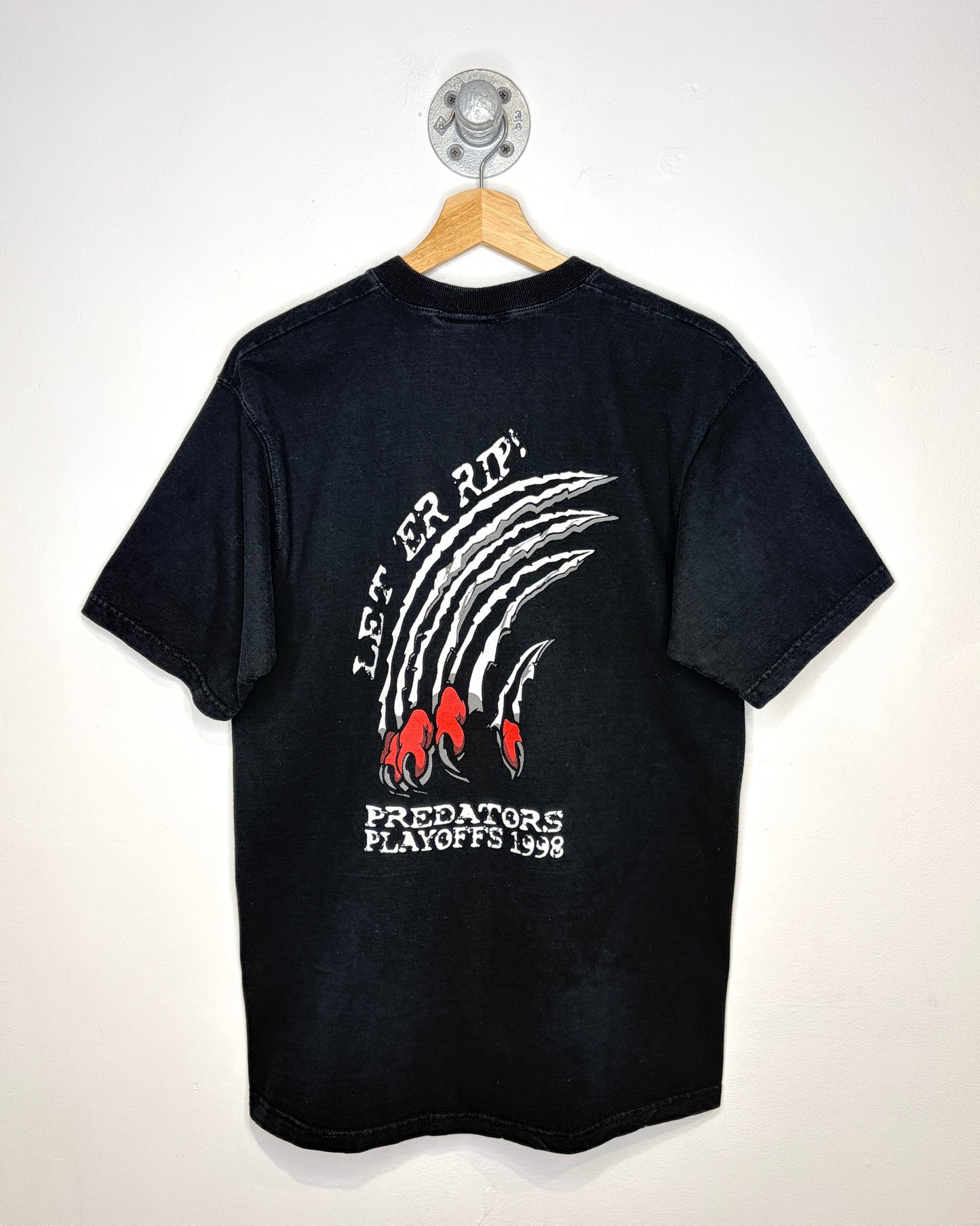 Vintage 1998 Predators Playoffs Black Tee Shirt