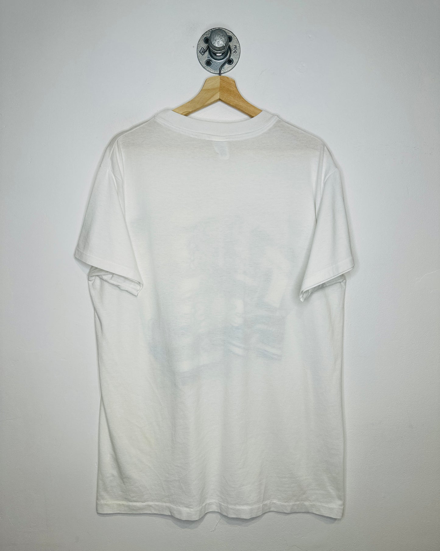 Vintage 1980s Chrome Cruisers Of The 50’s Graphic Print White Tee Shirt