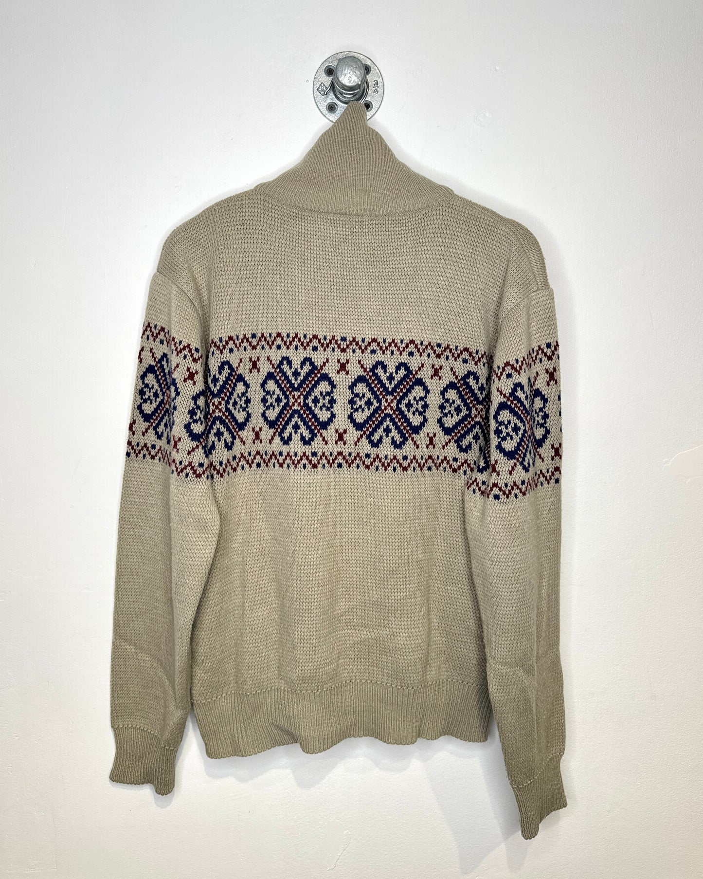 Vintage 90s J. Blair Grey Zip Up Sweater