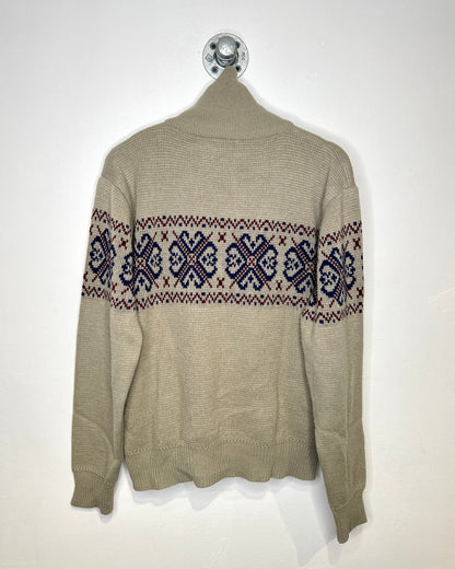 Vintage 90s J. Blair Grey Zip Up Sweater