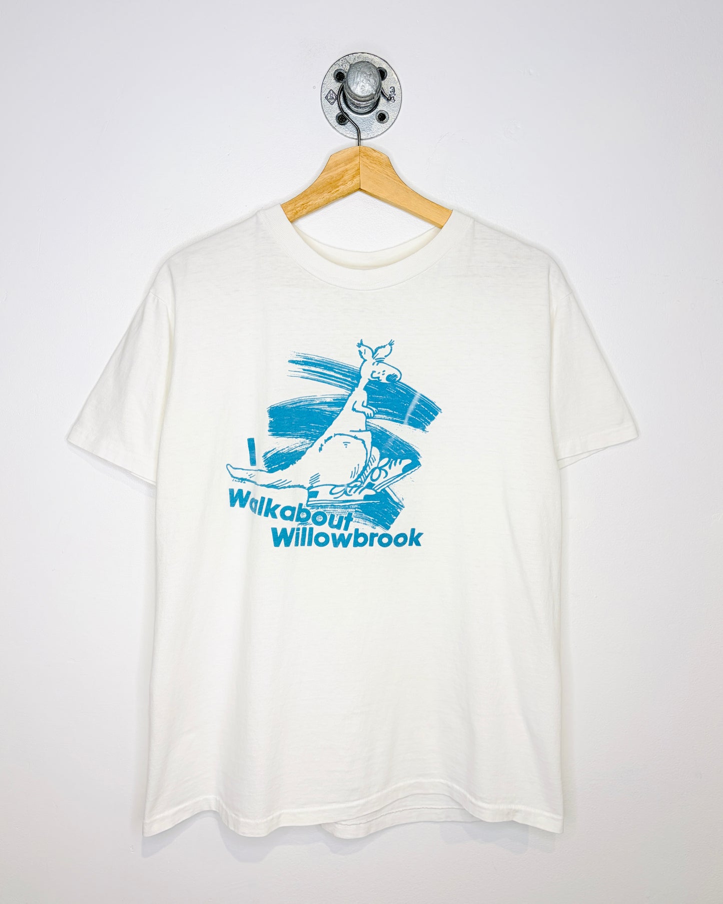 Vintage Late 1980s I Walkabout Willowbrook Graphic White Tee Shirt