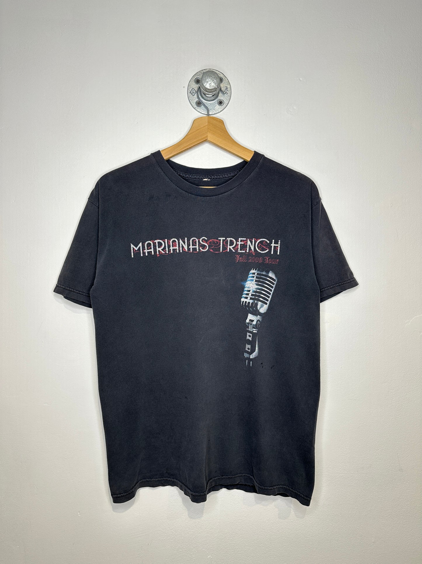2009 Marianas Trench Tour Black Tee Shirt
