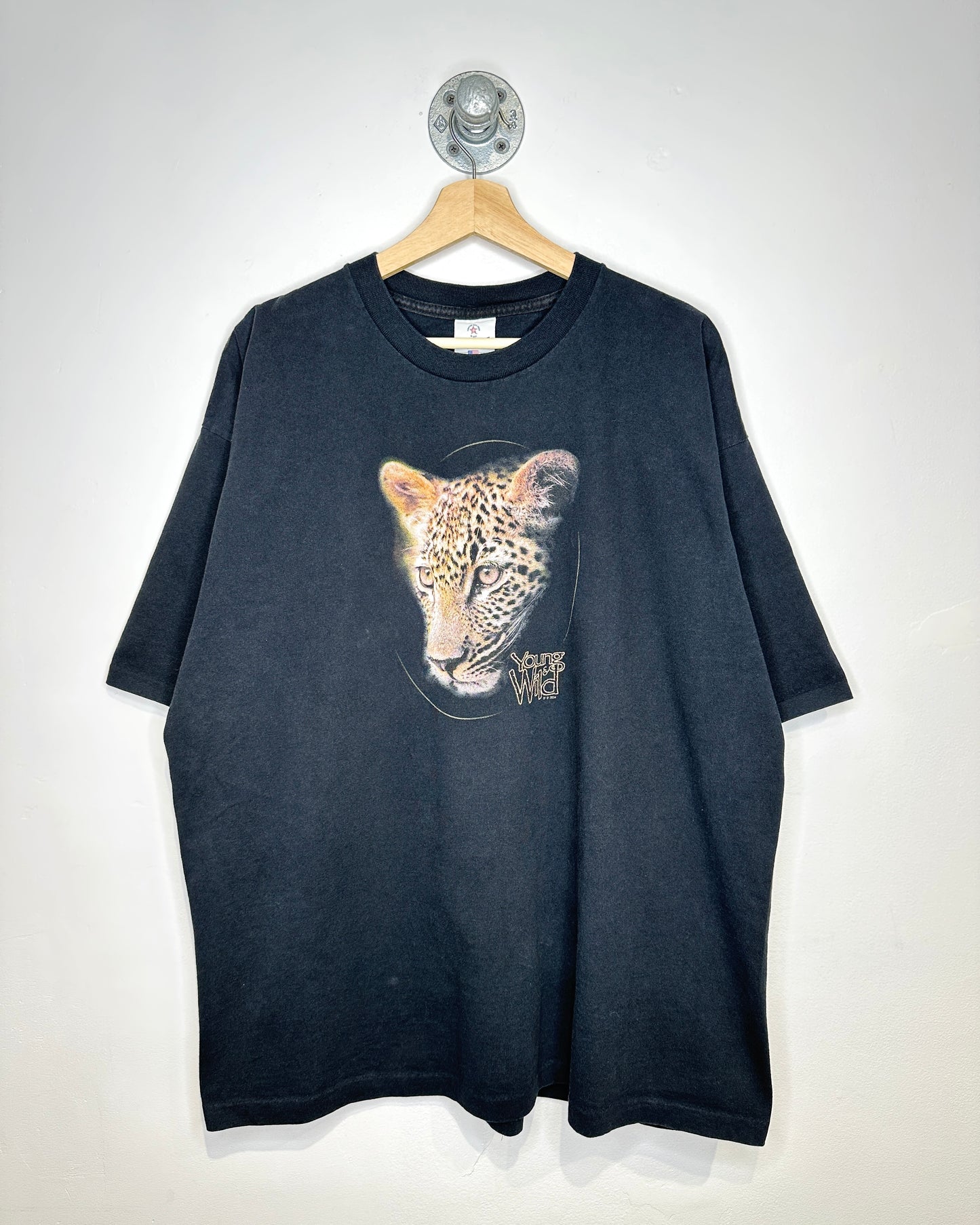 Vintage 2004 Young & Wild Black Tee Shirt