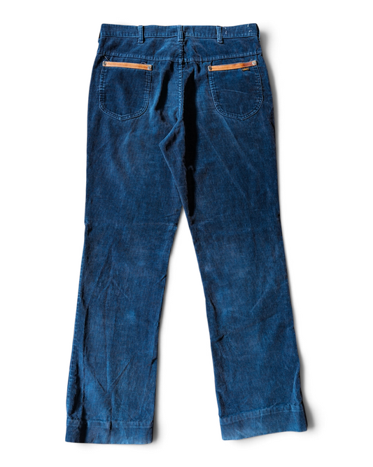 Vintage 90s Lee Navy Blue Bootcut Corduroy Pants