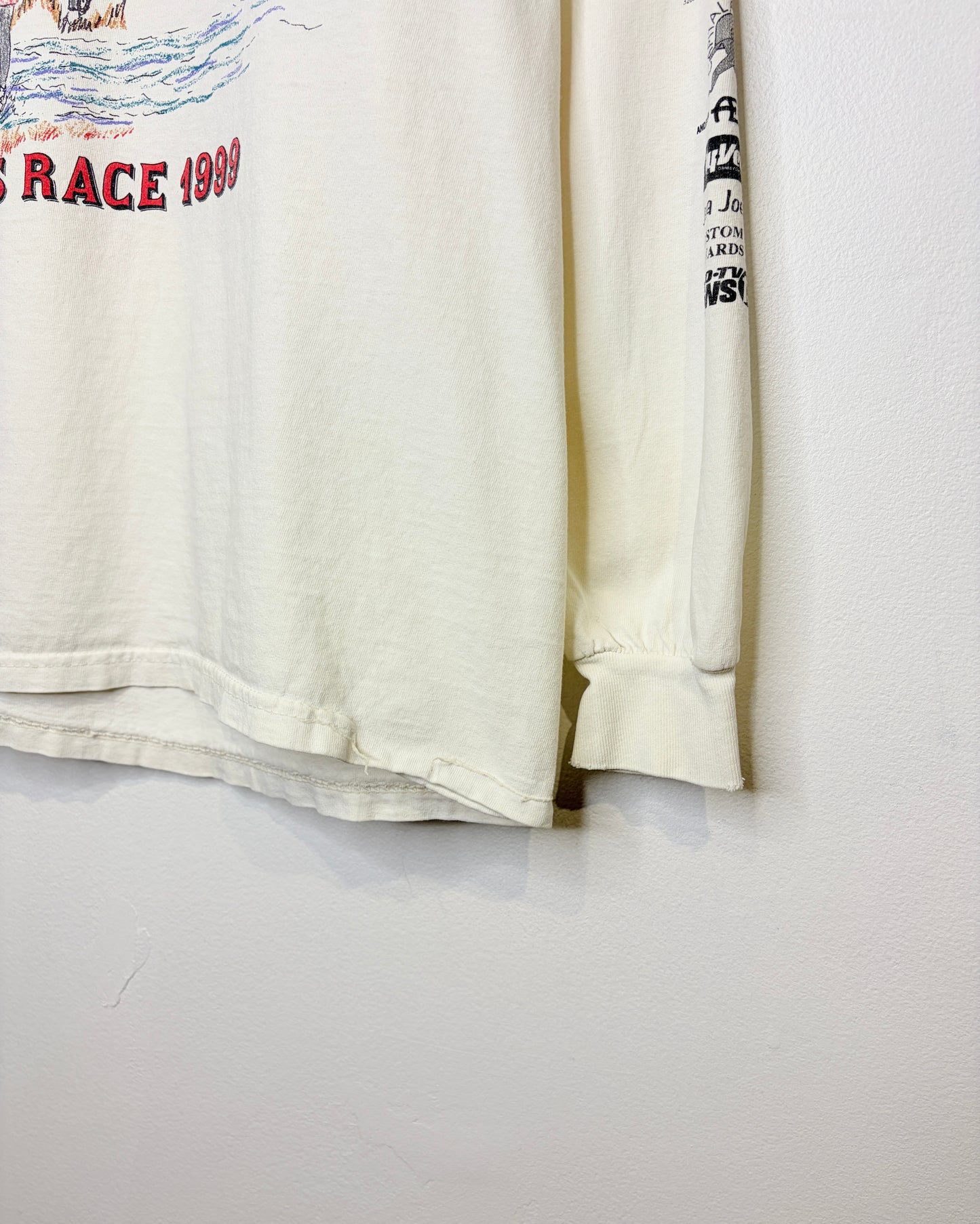 Vintage 1999 Living History Farms Race White Longsleeve Shirt