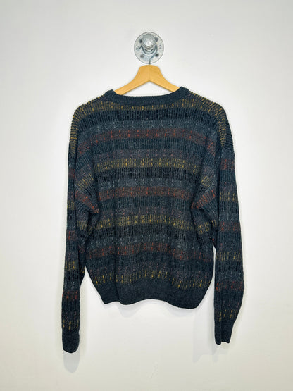Vintage 2000s Geoffrey Beene Acrylic Blend Shades Of Brown Sweater