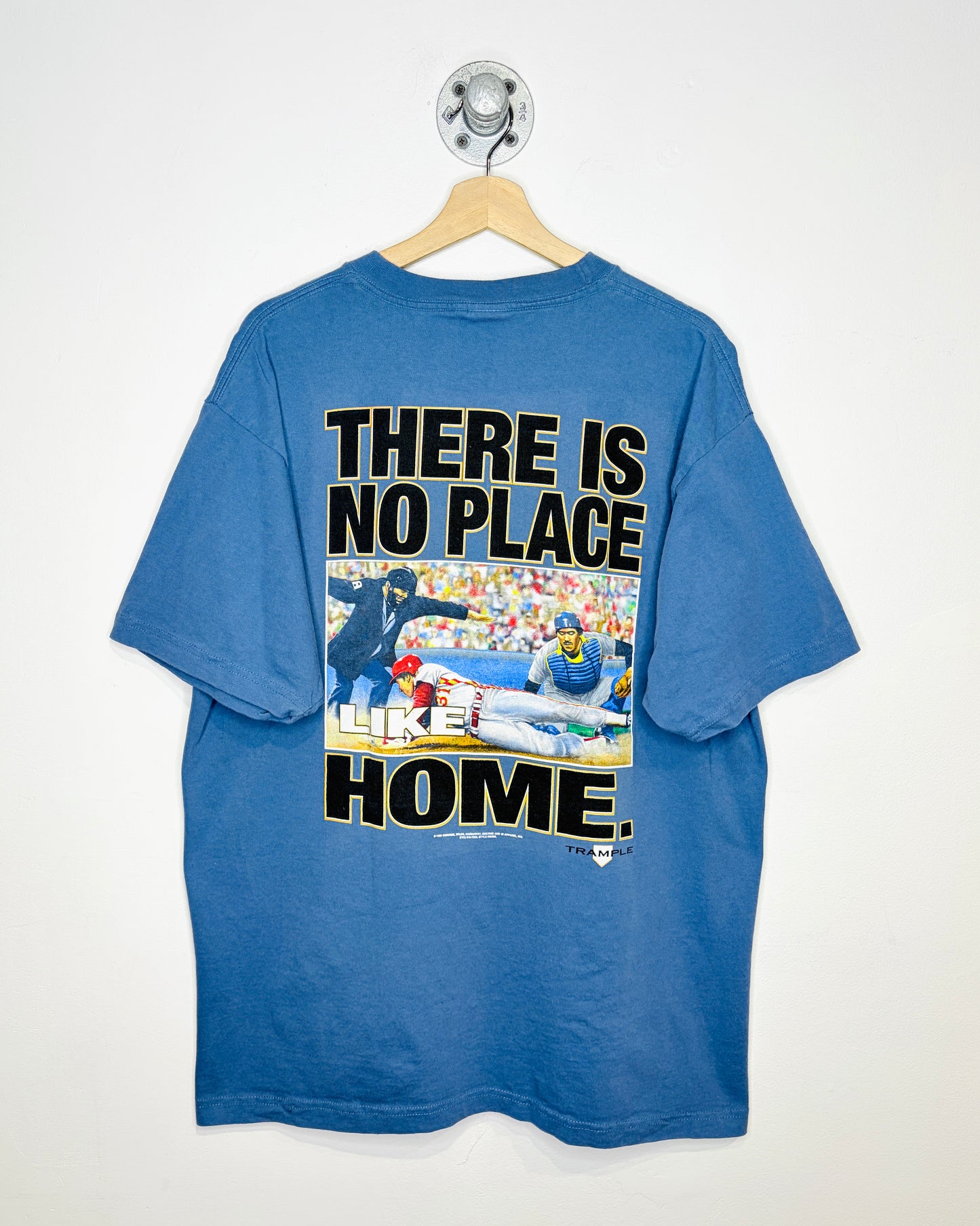 Vintage 1998 Trample “There’s No Place Like Home” Slate Blue Tee Shirt