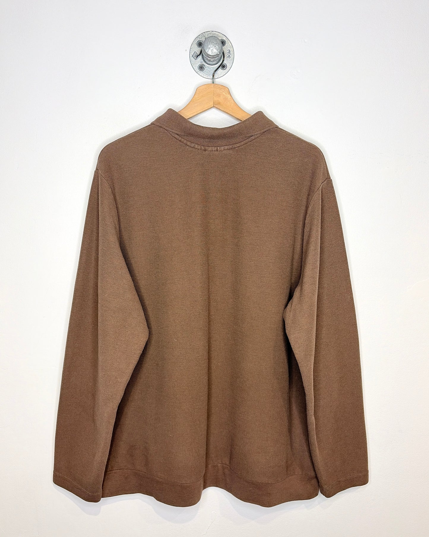 Vintage 2000s Blair Brown Long Sleeve Polo Shirt